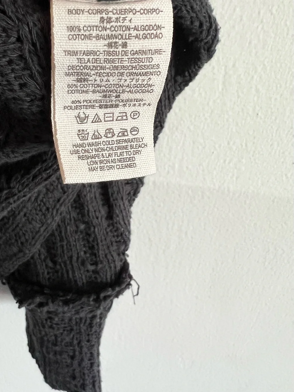 Free People We The Free Thiens Hacci Open Knit Dolman Slouchy Sweater Sz Medium